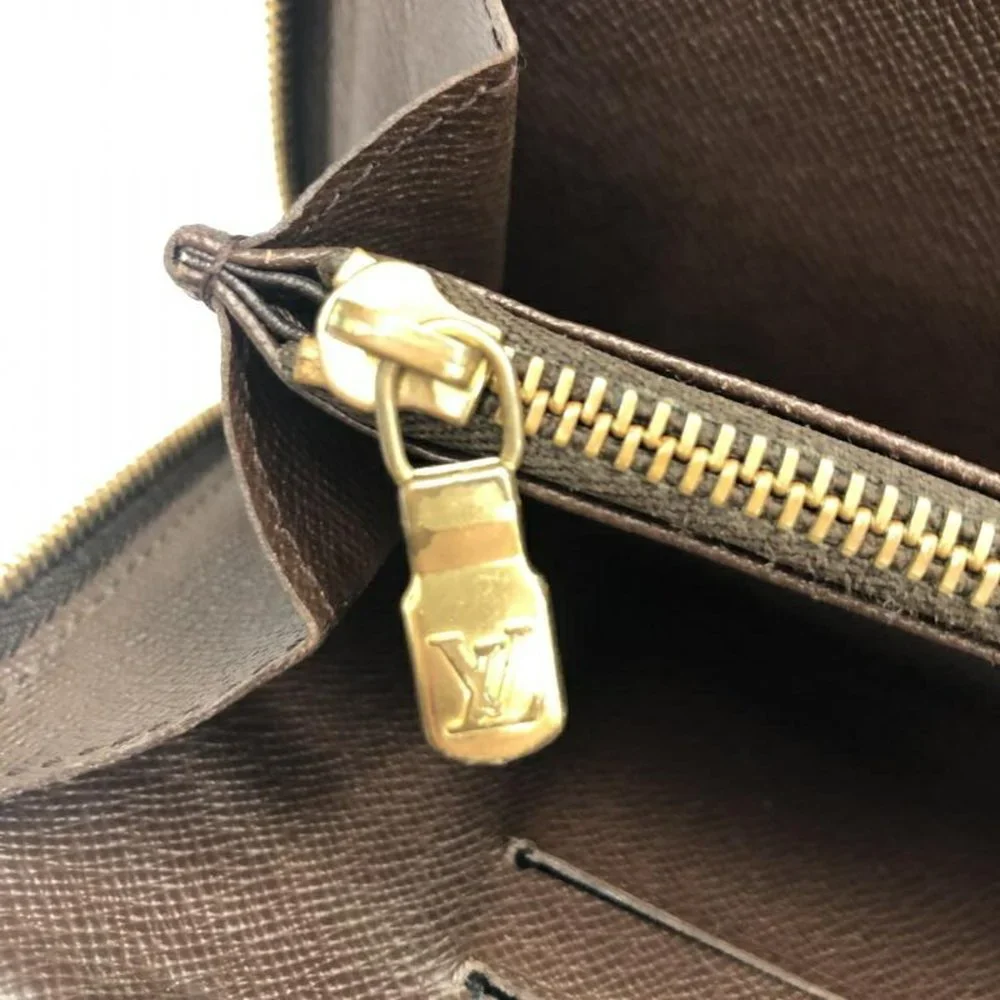 Louis Vuitton Brown and Black Checkered Wallet - Picture 8 of 10